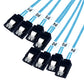 1m 6Gbps 4pcs / Set 7Pin Sata SAS Kabel für Server HDD