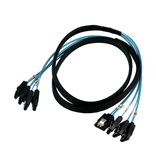 1m 6Gbps 4pcs / Set 7Pin Sata SAS Kabel für Server HDD