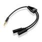 3,5 mm Stereo Audio Stecker auf 2 Weibliche Headset Mic TRRS Y Splitter Kabel Adapter - Euroharry GmbH