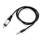 1m 3,5 mm Stecker auf Cinch-Kabel aux Audio 3,5 mm-Cinch-Kabel (2 Stück, 1m Audio-Cinchkabel)