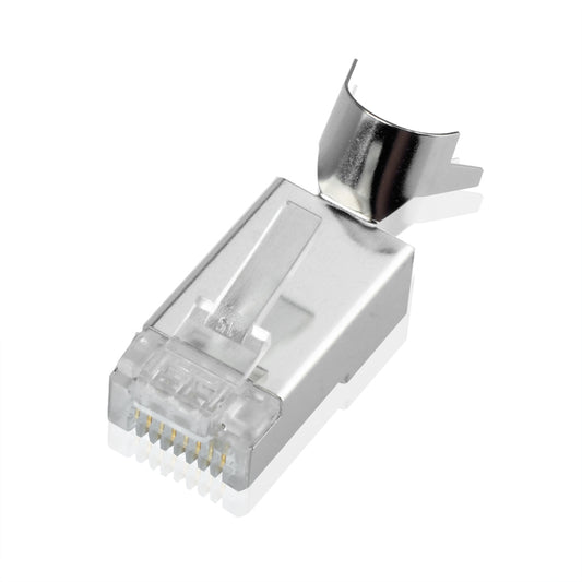 RJ45-Netzwerkstecker Cat7A Cat7 CAT6A 10 GBit LAN-geschirmte modulare Stecker mit Knickschutztüllen (5 Stück)