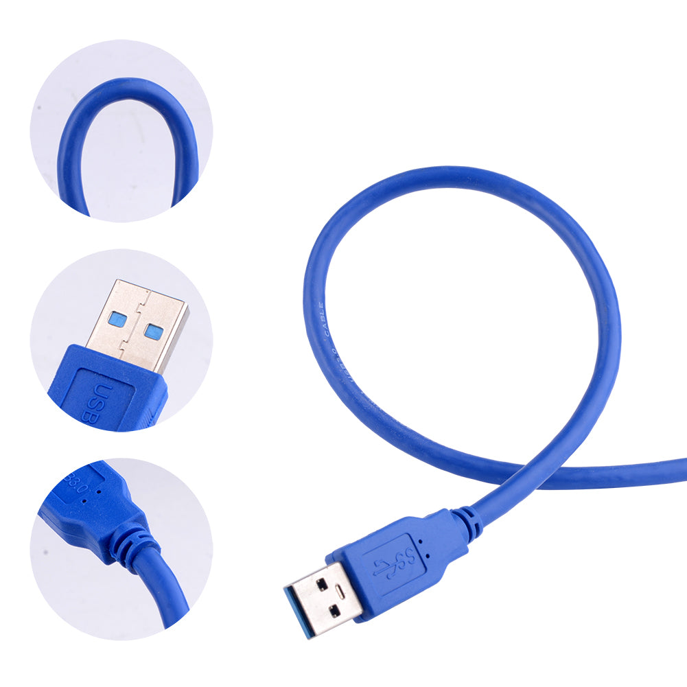 Euroharry GmbH USB extension cable with male to male connectors, ideal for extending USB data connections.