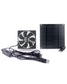 Euroharry GmbH USB solarlüfter, 120mm wasserdichter PC-ventilator for chicken coops, greenhouses, pet houses, and windows.