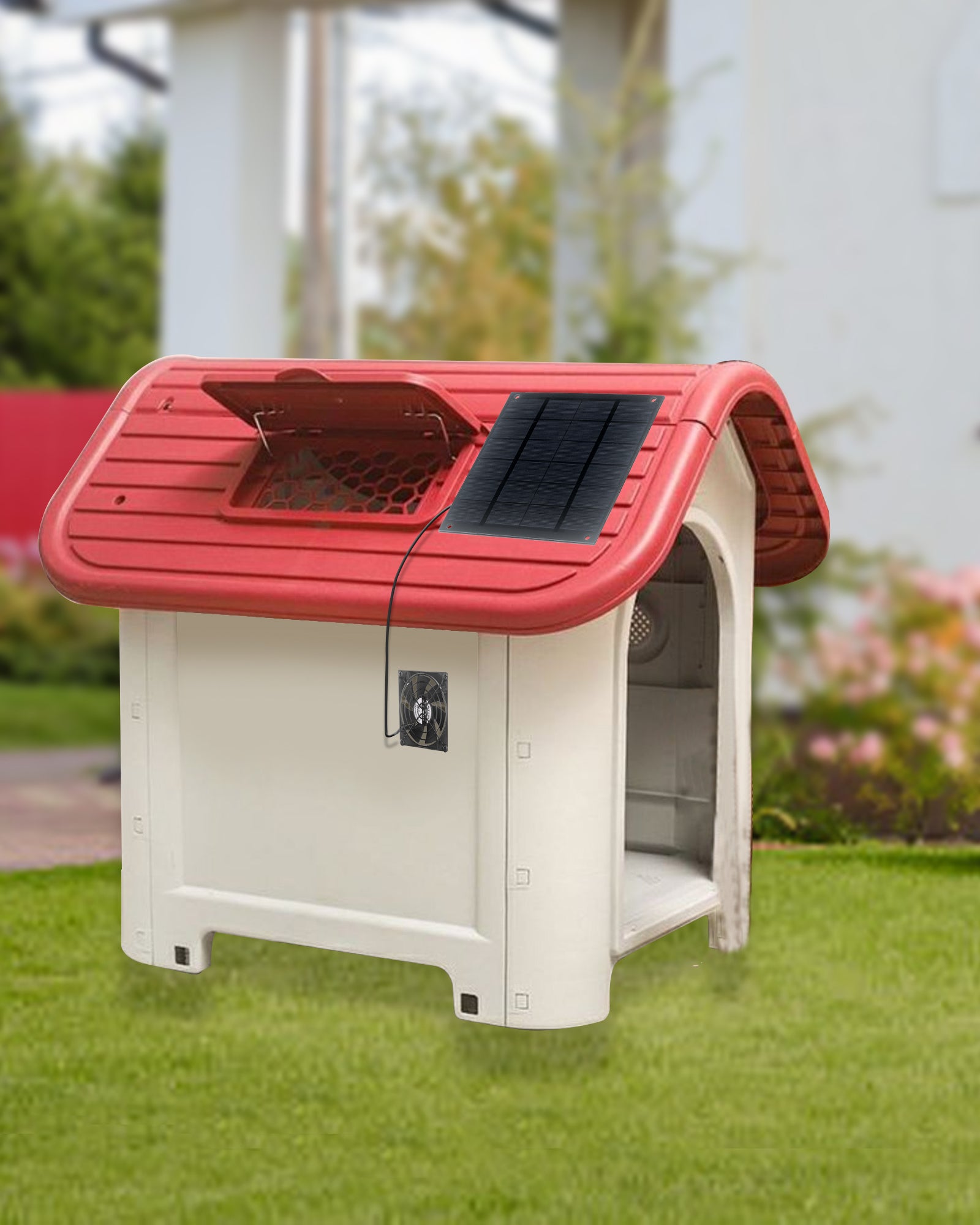 USB fan by Euroharry GmbH, 120mm waterproof plug-and-play exhaust ventilator for chicken coops, greenhouses, sheds, and pet houses.