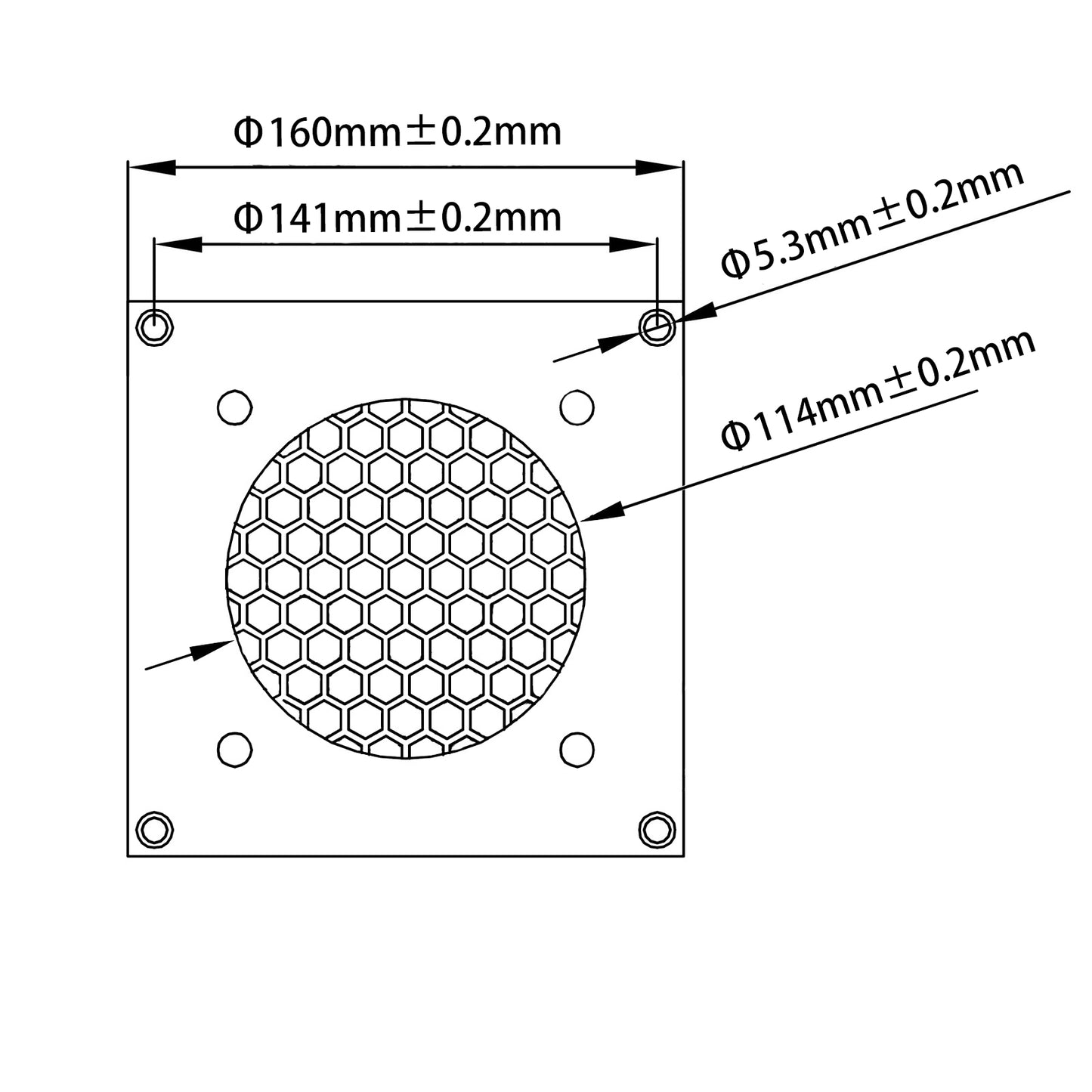 Lüftungsgitter 120mm Lüfterabdeckun ，für  PC, Computer, AV, elektronische Schränke - Euroharry GmbH