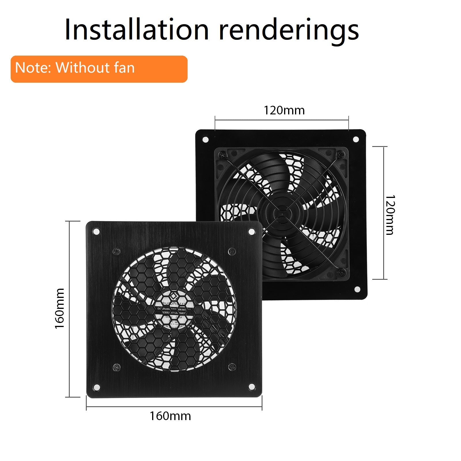 Lüftungsgitter 120mm Lüfterabdeckun ，für  PC, Computer, AV, elektronische Schränke - Euroharry GmbH