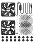 Euroharry GmbH 140mm USB fan with metal grill, silent mini fan for PC, TV box, PS4, router, and AV equipment.