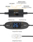 Digitalanzeige temperaturgesteuertes leises Lüftersystem, USB Lüfter 80mm, 5V-Lüfter mit modernem gebürstetem schwarzem Aluminiumrahmen für Heimkino-AV-Schränke (Copy) - Euroharry GmbH