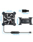 Euroharry USB fan with 80mm blade, 6-speed settings, smart timer, moisture-resistant motor, dustproof, suitable for electronics and pet spaces.