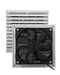 Euroharry GmbH USB 120mm Wohnmobil-Lüftungsventilator with timer, 6 speeds, IPX5, suitable for campers, gray-white.