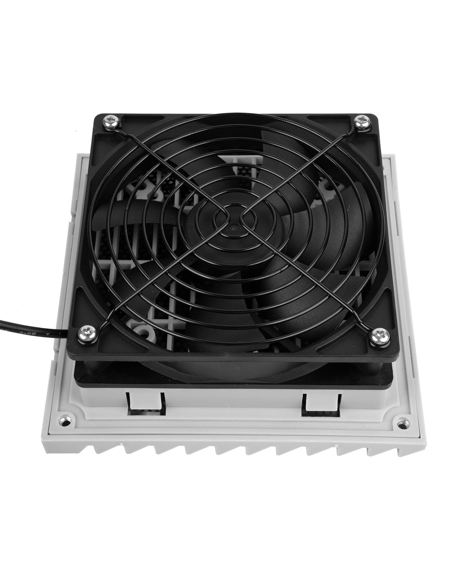 Euroharry GmbH USB 120mm Wohnmobil-Lüftungsventilator with timer, 6-speed, IPX5, gray-white, suitable for campers and RVs