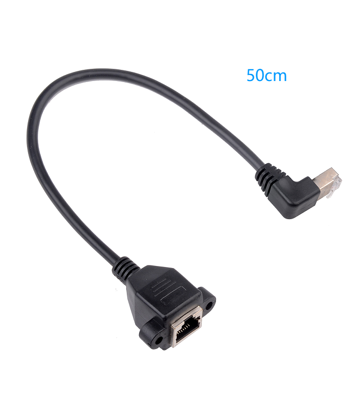 50cm RJ45-Stecker auf Buchse Ethernet-Verlängerungskabel, , CAT6/5e/5, geschirmt