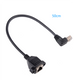 50cm RJ45-Stecker auf Buchse Ethernet-Verlängerungskabel, , CAT6/5e/5, geschirmt