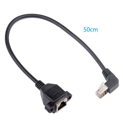 50cm RJ45-Stecker auf Buchse Ethernet-Verlängerungskabel, , CAT6/5e/5, geschirmt