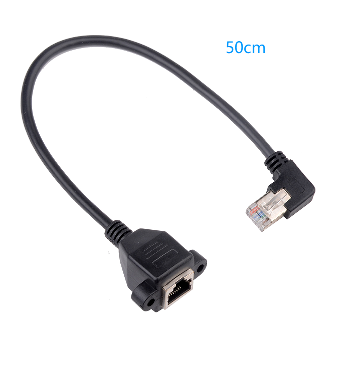50cm RJ45-Stecker auf Buchse Ethernet-Verlängerungskabel, , CAT6/5e/5, geschirmt