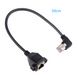 50cm RJ45-Stecker auf Buchse Ethernet-Verlängerungskabel, , CAT6/5e/5, geschirmt
