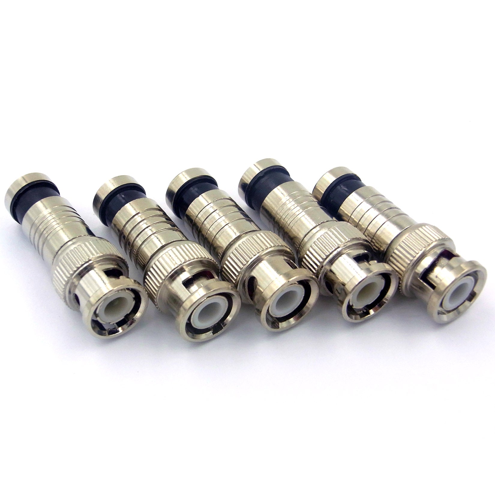 5 Stück BNC Kompressions-Crimp-Stecker für RG59 Videokabel mit Gold-Pin - Euroharry GmbH