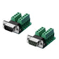 DB9 Male and DB9 Female D-SUB Adapter Plate Connector RS232 Serial Terminal Sign - Euroharry GmbH