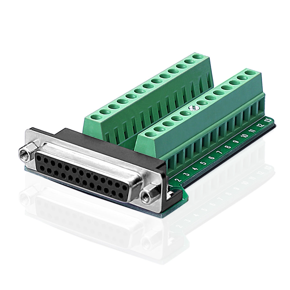 DB26/DB44 /D-SUB DB25-G2 M2 25 Pin Ausbruch zu Leiterplattenklemmen Steckverbind - Euroharry GmbH