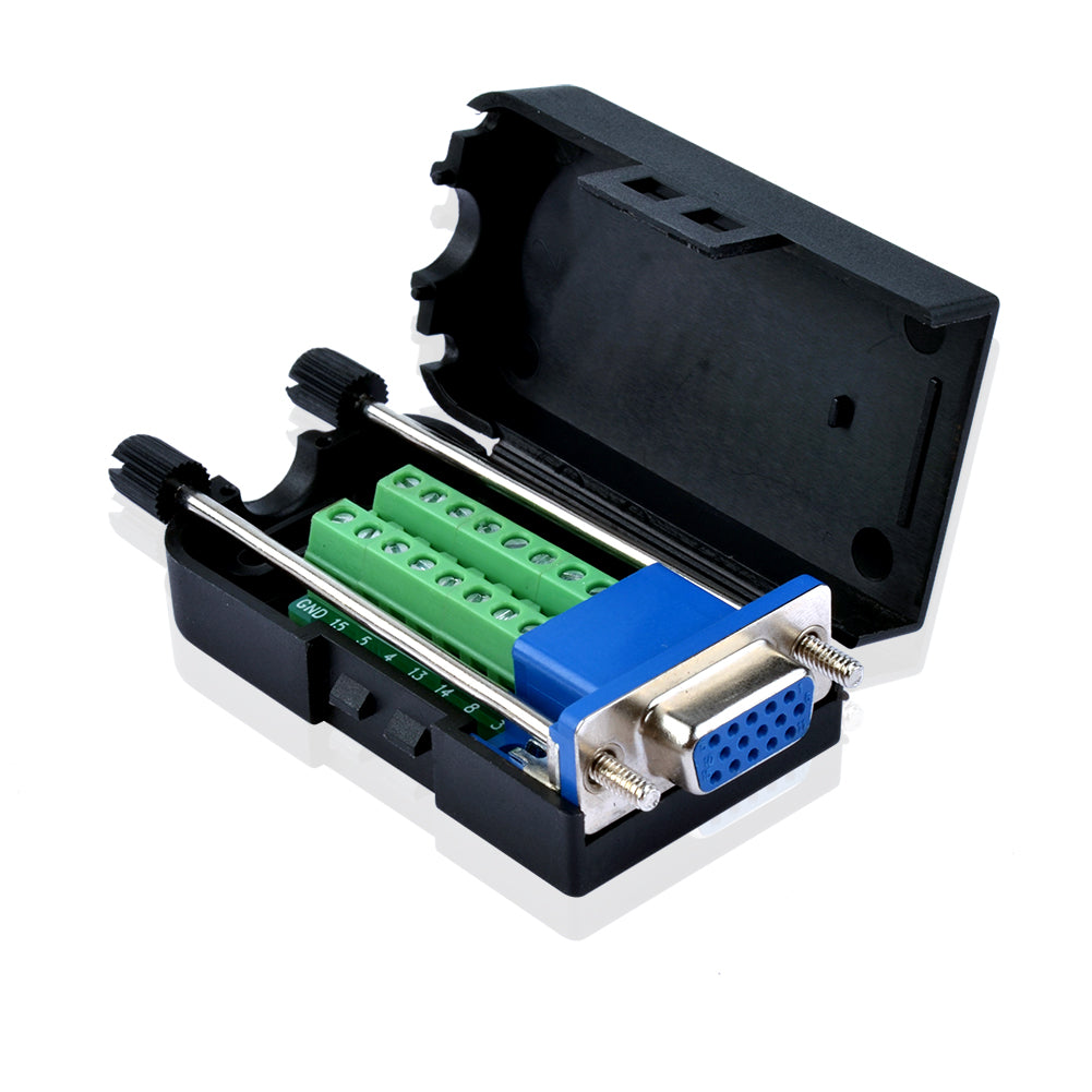 D-Sub 3 Reihe DB15 VGA Shell Breakout Terminals Board Anschluss - Euroharry GmbH