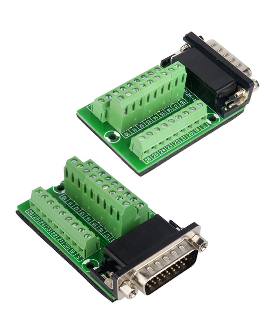 DB26/DB44 /D-SUB DB25-G2 M2 25 Pin Ausbruch zu Leiterplattenklemmen Steckverbind - Euroharry GmbH