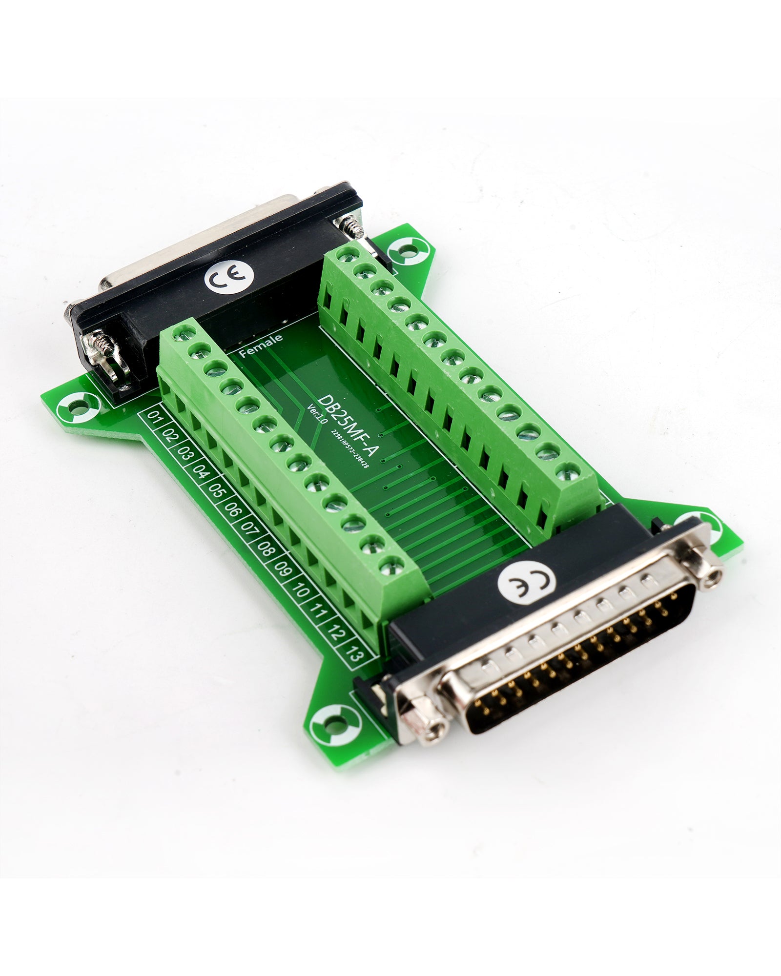 DB26/DB44 /D-SUB DB25-G2 M2 25 Pin Ausbruch zu Leiterplattenklemmen Steckverbind - Euroharry GmbH