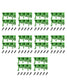 Green mounting clip for DIN rail PCB installation, 10-pack from Euroharry GmbH, suitable for industrial electrical enclosures.