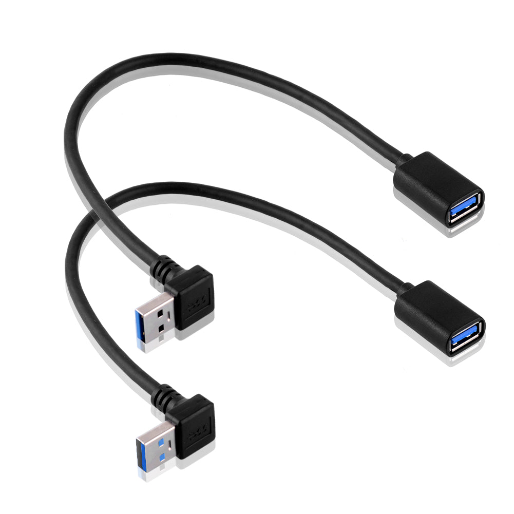USB 3.0 Winkel 90 Grad Verlängerungskabel Stecker zu Buchse Adapterkabel Data - Euroharry GmbH
