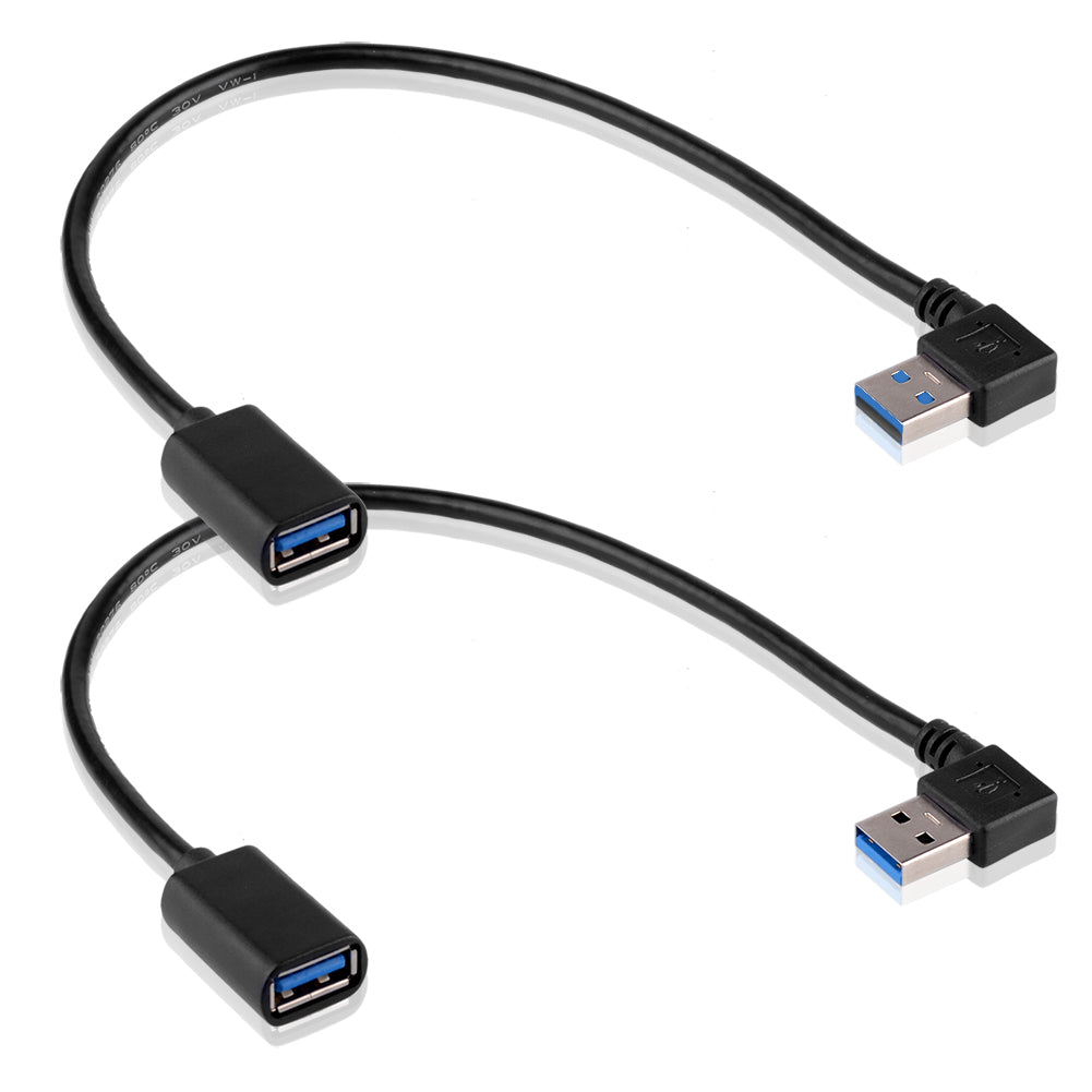 USB 3.0 Winkel 90 Grad Verlängerungskabel Stecker zu Buchse Adapterkabel Data - Euroharry GmbH