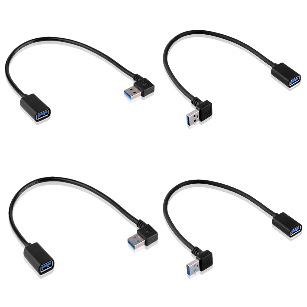 USB 3.0 Winkel 90 Grad Verlängerungskabel Stecker zu Buchse Adapterkabel Data - Euroharry GmbH