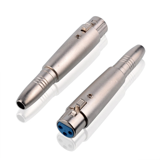 2 Stück XLR Adapter XLR-Buchse 3 Pol -Klinkenbuchse 6.35mm adapter - Euroharry GmbH