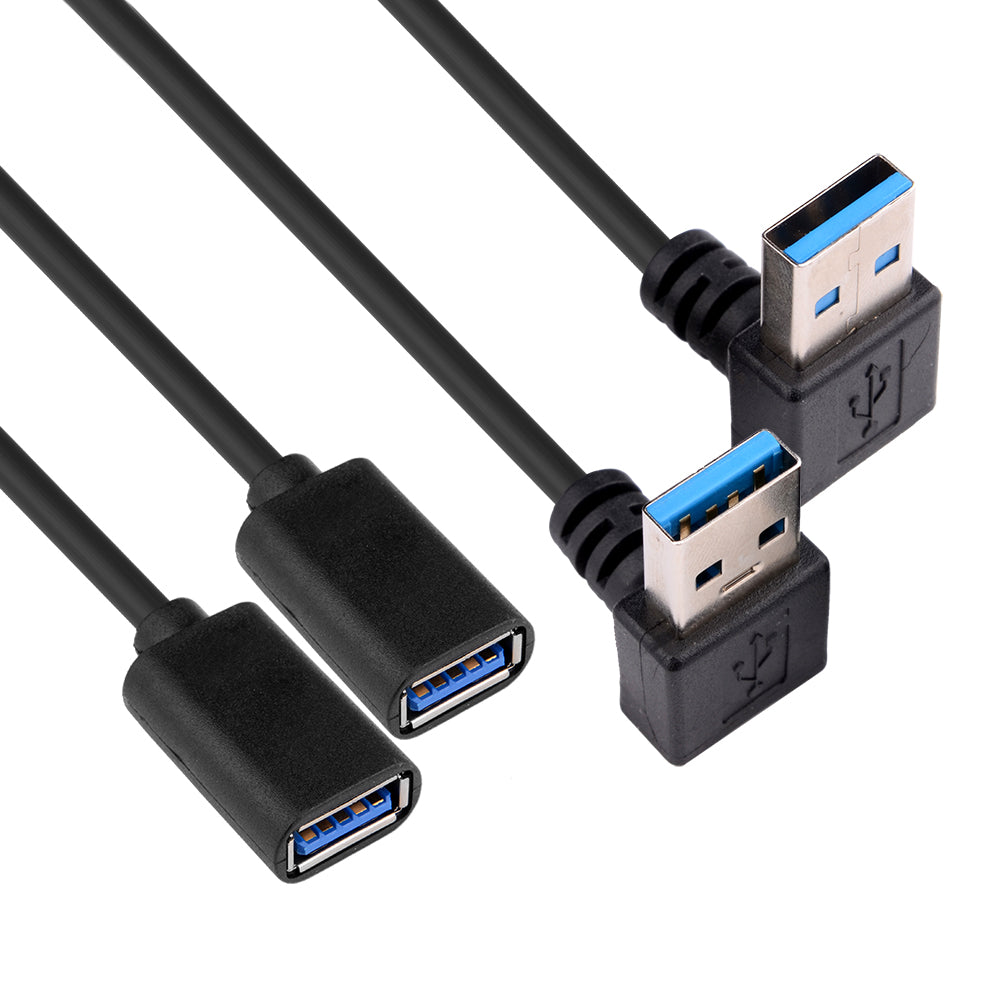 USB 3.0 Winkel 90 Grad Verlängerungskabel Stecker zu Buchse Adapterkabel Data - Euroharry GmbH