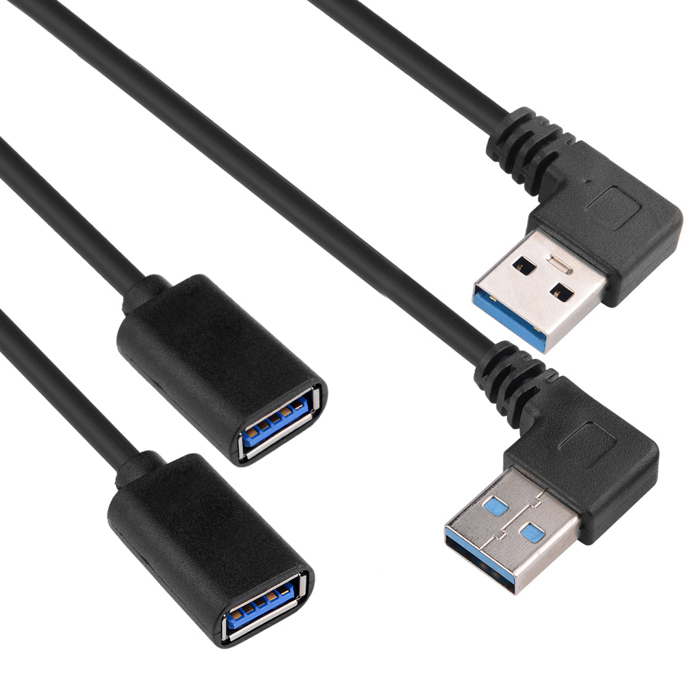 USB 3.0 Winkel 90 Grad Verlängerungskabel Stecker zu Buchse Adapterkabel Data - Euroharry GmbH