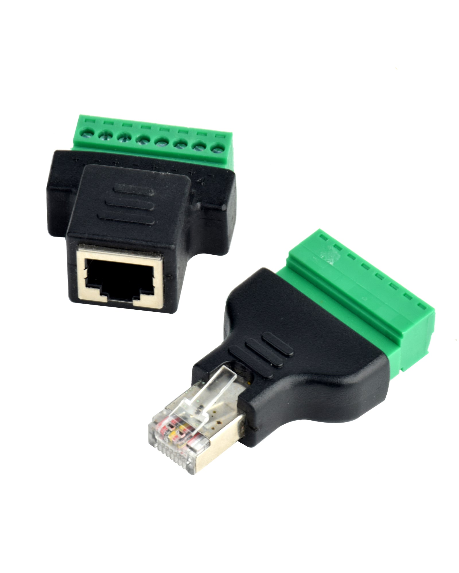 RJ45 auf Terminal Block 8-Pin Adapter LAN Netzwerk Ethernet Converter to 8 pin - Euroharry GmbH