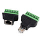 RJ45 auf Terminal Block 8-Pin Adapter LAN Netzwerk Ethernet Converter to 8 pin - Euroharry GmbH
