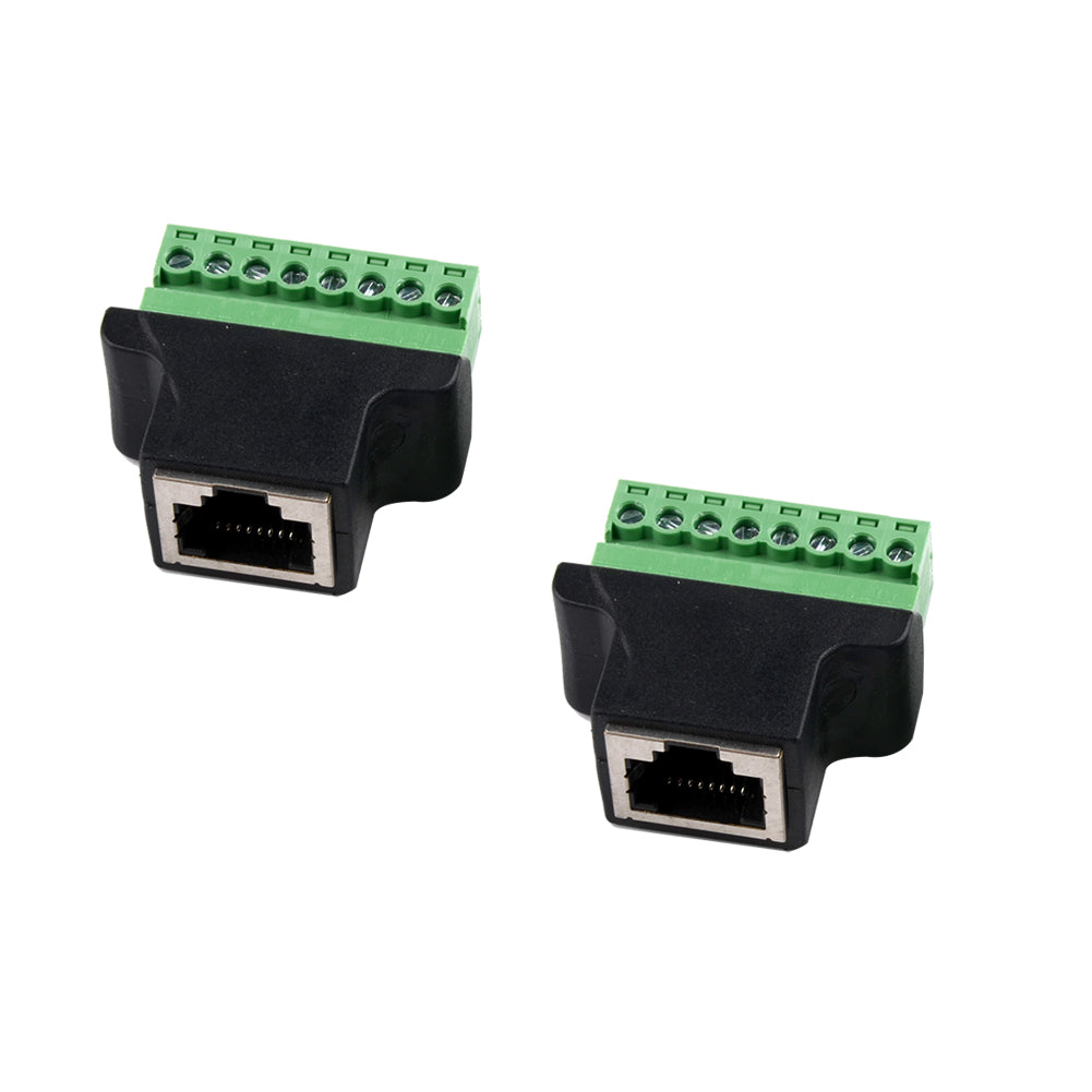 RJ45 auf Terminal Block 8-Pin Adapter LAN Netzwerk Ethernet Converter to 8 pin - Euroharry GmbH