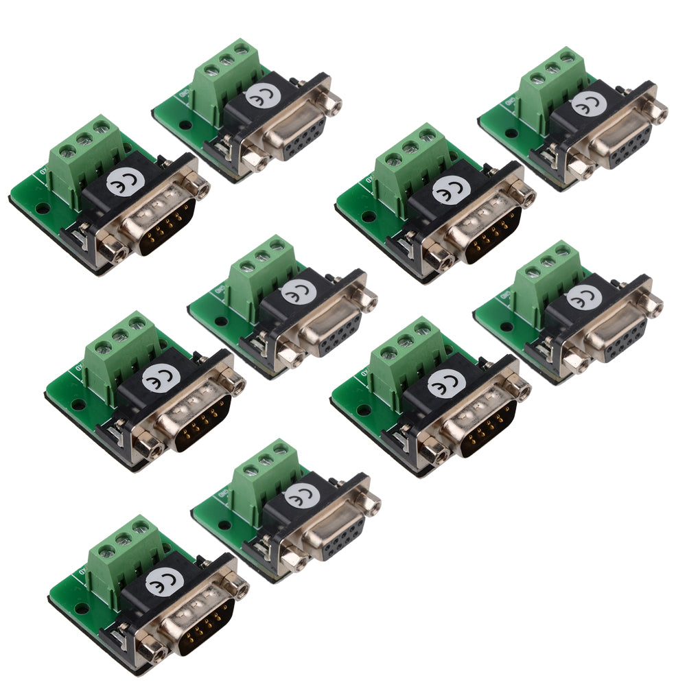 RS232 D-SUB DB9 Stecker Adapter auf Terminal Connector Signalmodul - Euroharry GmbH