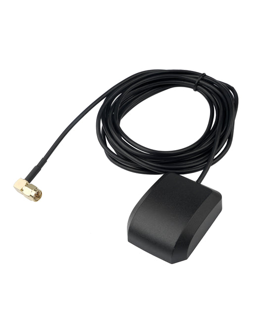 Euroharry GmbH waterproof auto GPS antenna with SMA connector, ideal for car stereo, navigation, and real-time monitoring systems.
