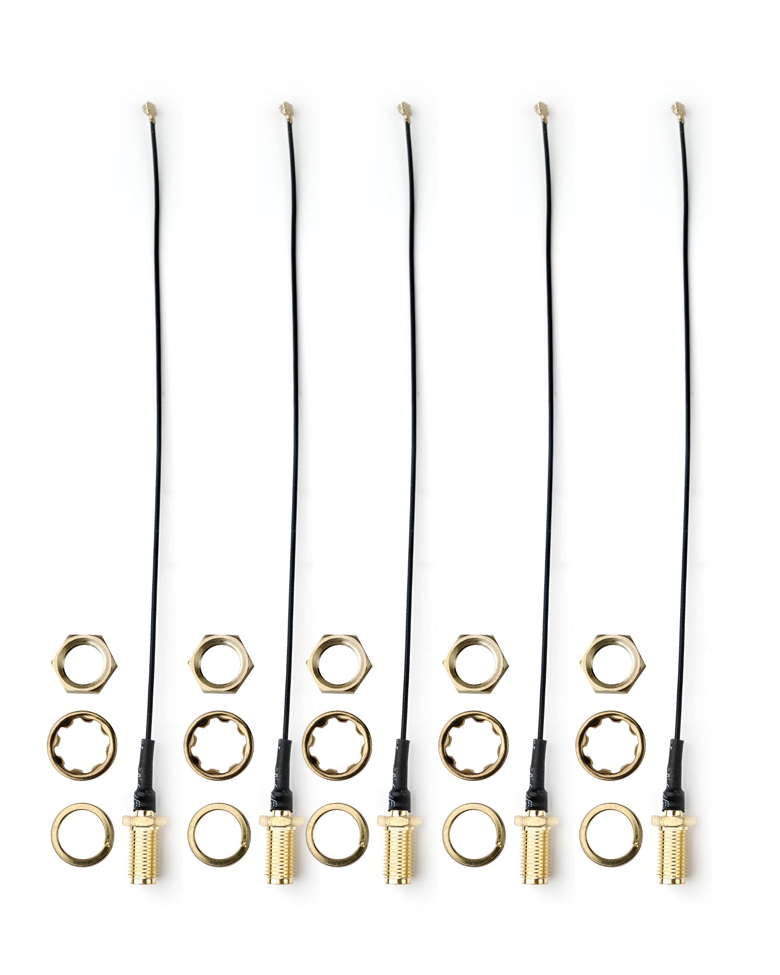 5 Stück IPEX zu SMA Pigtail Koaxialkabel, SMA Buchse zu UFL/u.FL/IPX/IPEX, RF Koaxial Adapter Pigtail Kabel - Euroharry GmbH