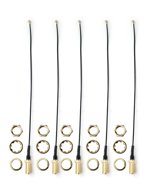 5 Stück IPEX zu SMA Pigtail Koaxialkabel, SMA Buchse zu UFL/u.FL/IPX/IPEX, RF Koaxial Adapter Pigtail Kabel - Euroharry GmbH