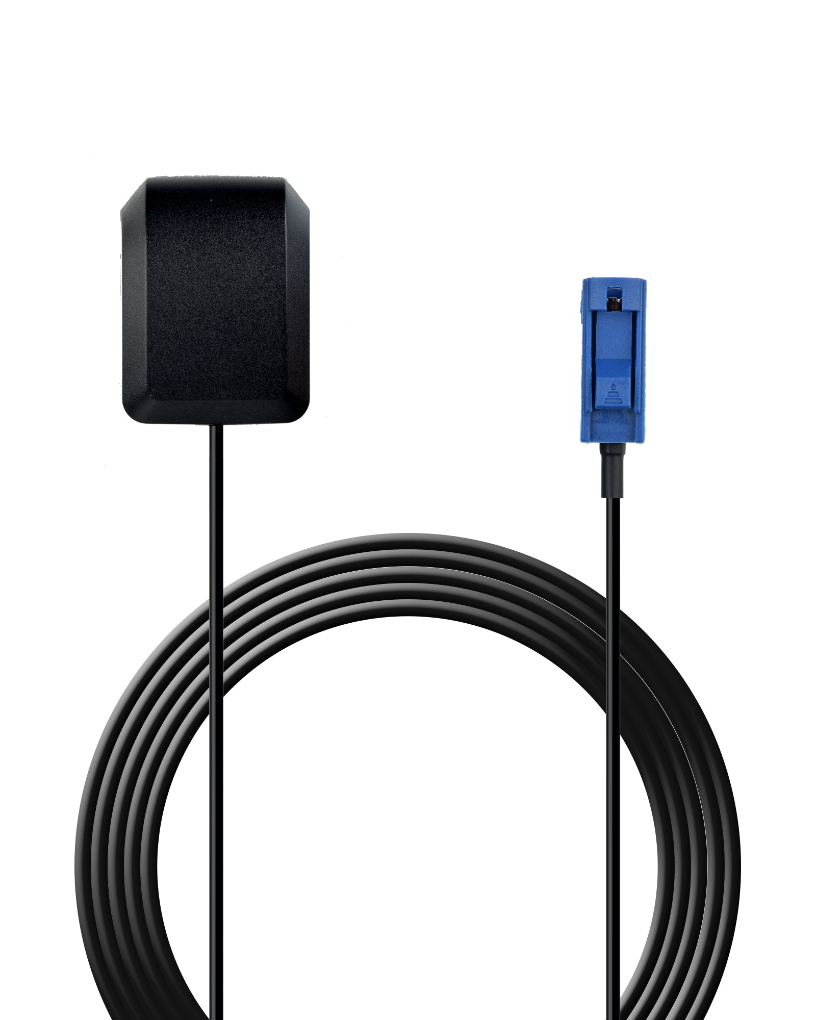 Waterproof auto GPS antenna with Fack-C connector for car stereo, navigation, and IoT devices, providing real-time location tracking.
