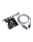Desktop PCI-E Expresskarte Express Card FireWire PCI Express Schnittstellenkarte 1394a IEEE1394 Controller Erweiterungskarte mit 4 zu 6-Pin Kabel - Euroharry GmbH