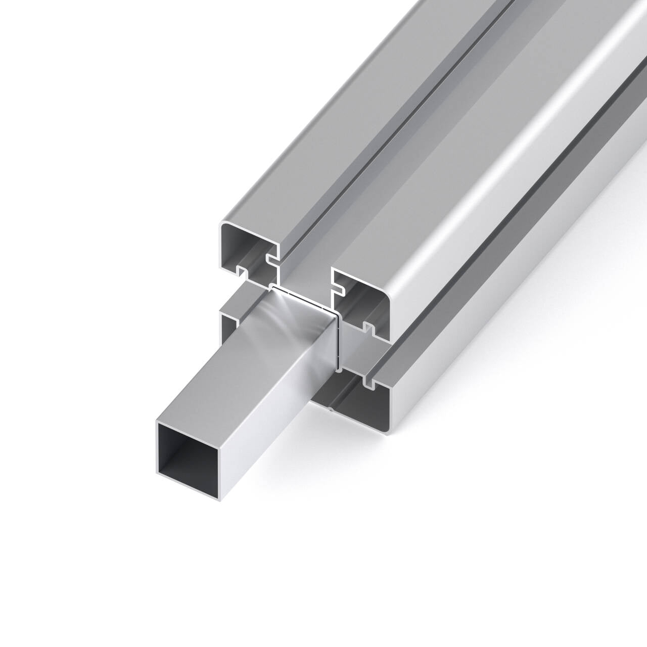 WPC Zaunfeld und Pfosten in Grau und Braun für DIY Gartenzaun von Euroharry GmbH, showing textured WPC material and installation details.