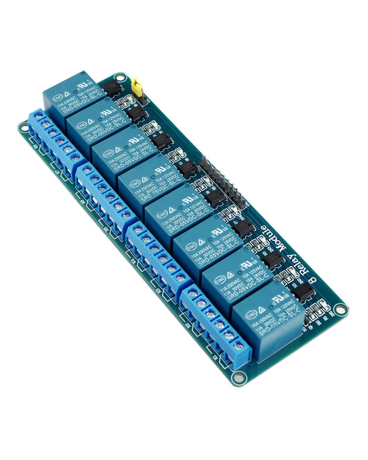 Euroharry GmbH 8 Kanal Relais Modul with DC 5V optocoupler for Raspberry Pi, Arduino, PIC, DSP, AVR, ARM microcontrollers.