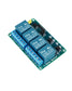 Euroharry GmbH 4 Kanal DC 5V Relaismodul with optocoupler for Raspberry Pi, Arduino, PIC, DSP, AVR, ARM microcontrollers.