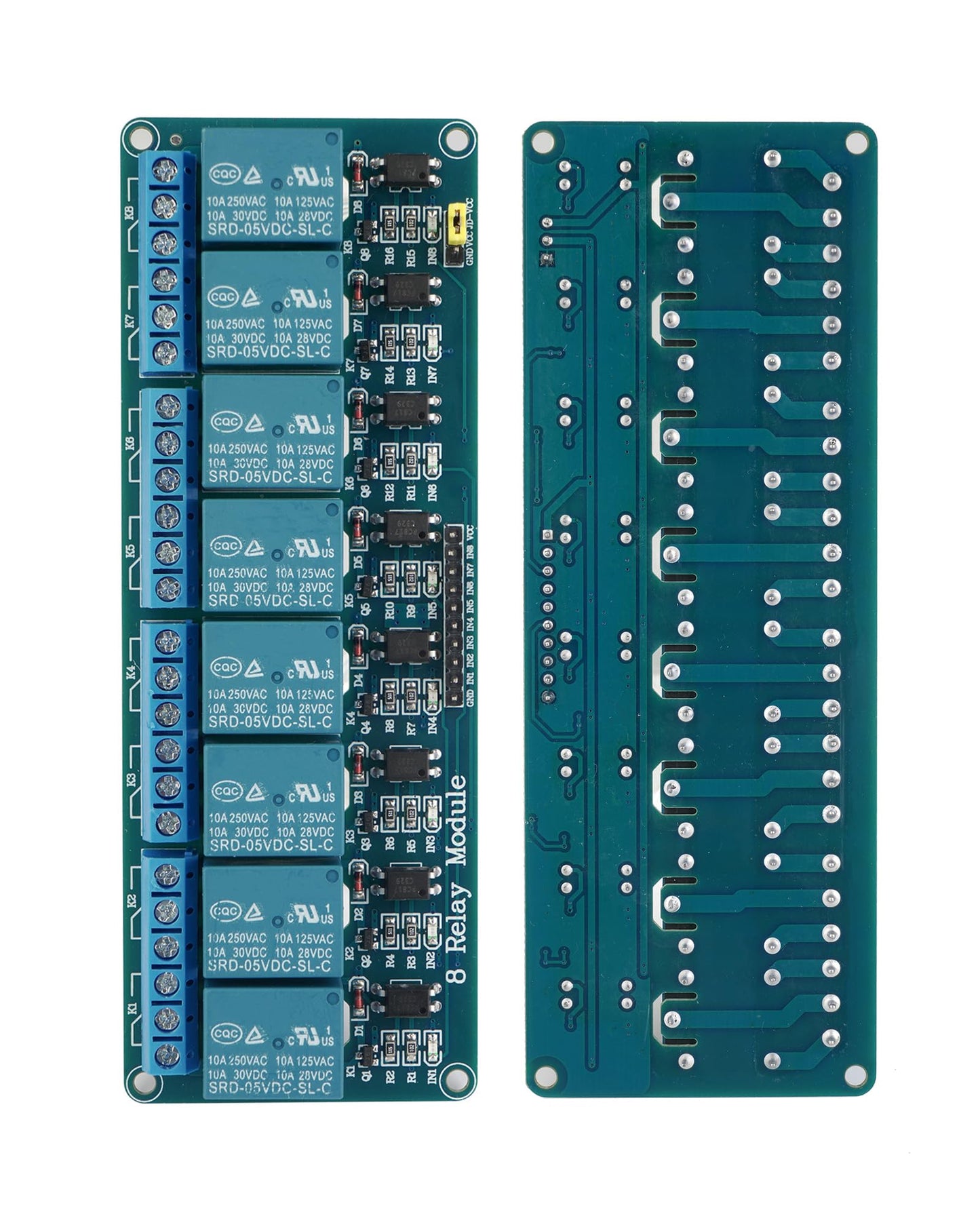 Euroharry GmbH 8 Kanal Relais Modul with DC 5V optocoupler for Raspberry Pi, Arduino, TTL, PIC, DSP, AVR, ARM microcontrollers