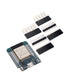Mini ESP32 ESP-WROOM WiFi Bluetooth IoT development board compatible with Arduino, shown with connected components.