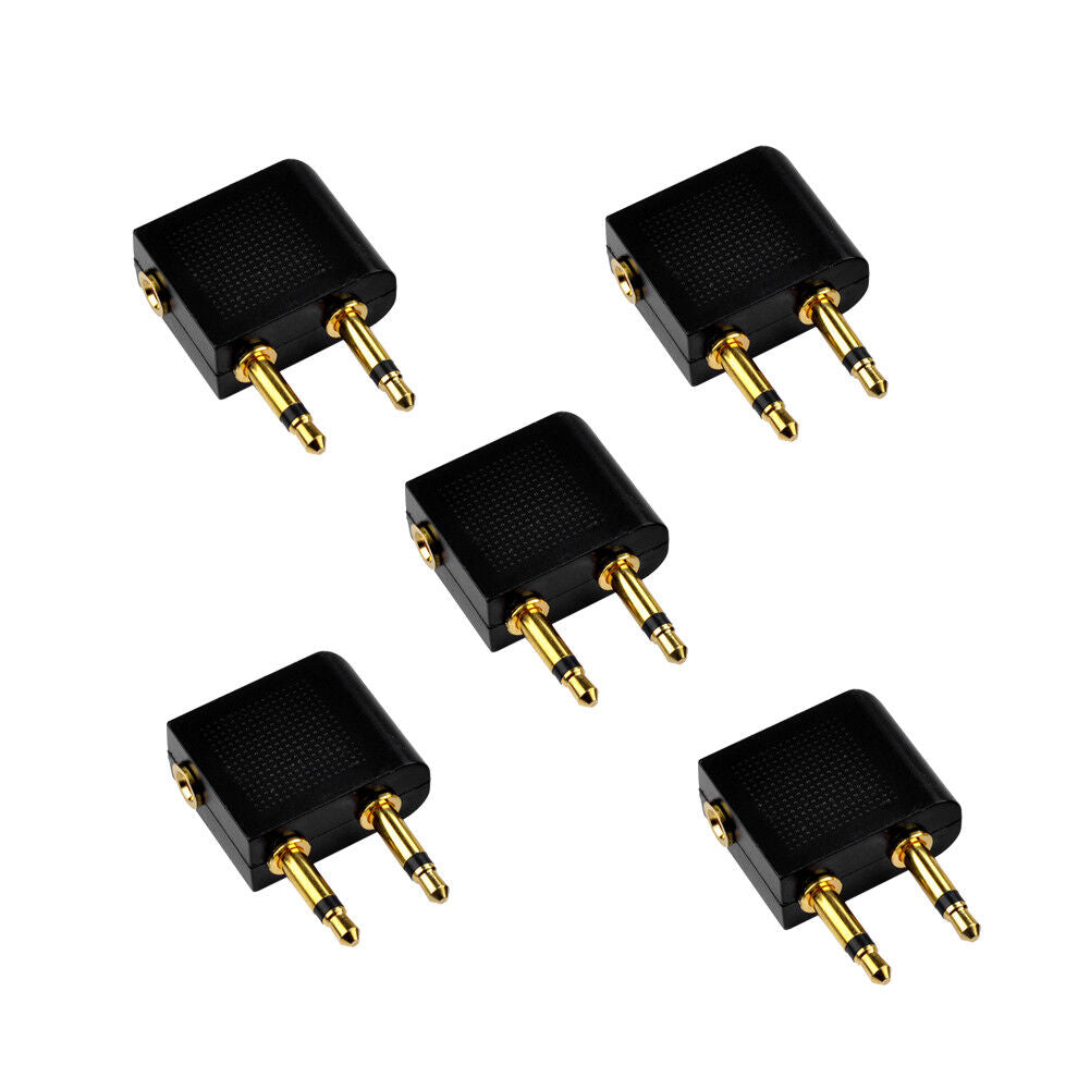 10x Kopfhörer Flugzeugadapter 3,5mm Klinke Audio Anschluss Adapter Flugzeug(Euroharry) - Euroharry GmbH