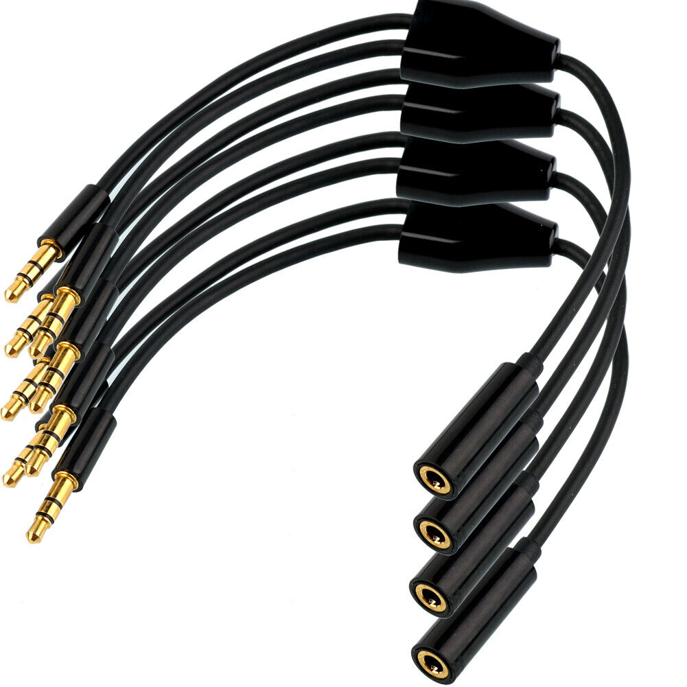 3,5-mm-Audiobuchse auf zwei Stecker Verlängerungskopfhörer-Splitter-Adaptor - Euroharry GmbH