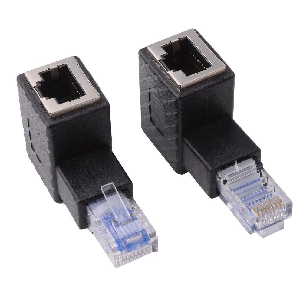 RJ45 Ethernet Stecker auf Buchse Adapter geschirmt Netzwerk Patch for Cat6 Cat5 - Euroharry GmbH